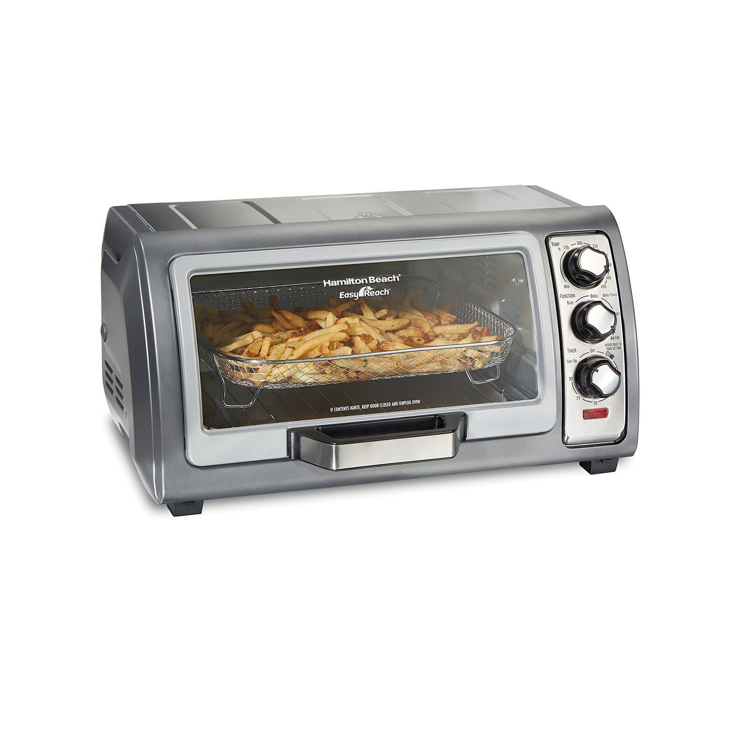 Hamilton Beach Sure-Crisp 31523 Air Fryer Toaster Oven with Roll-Top Door
