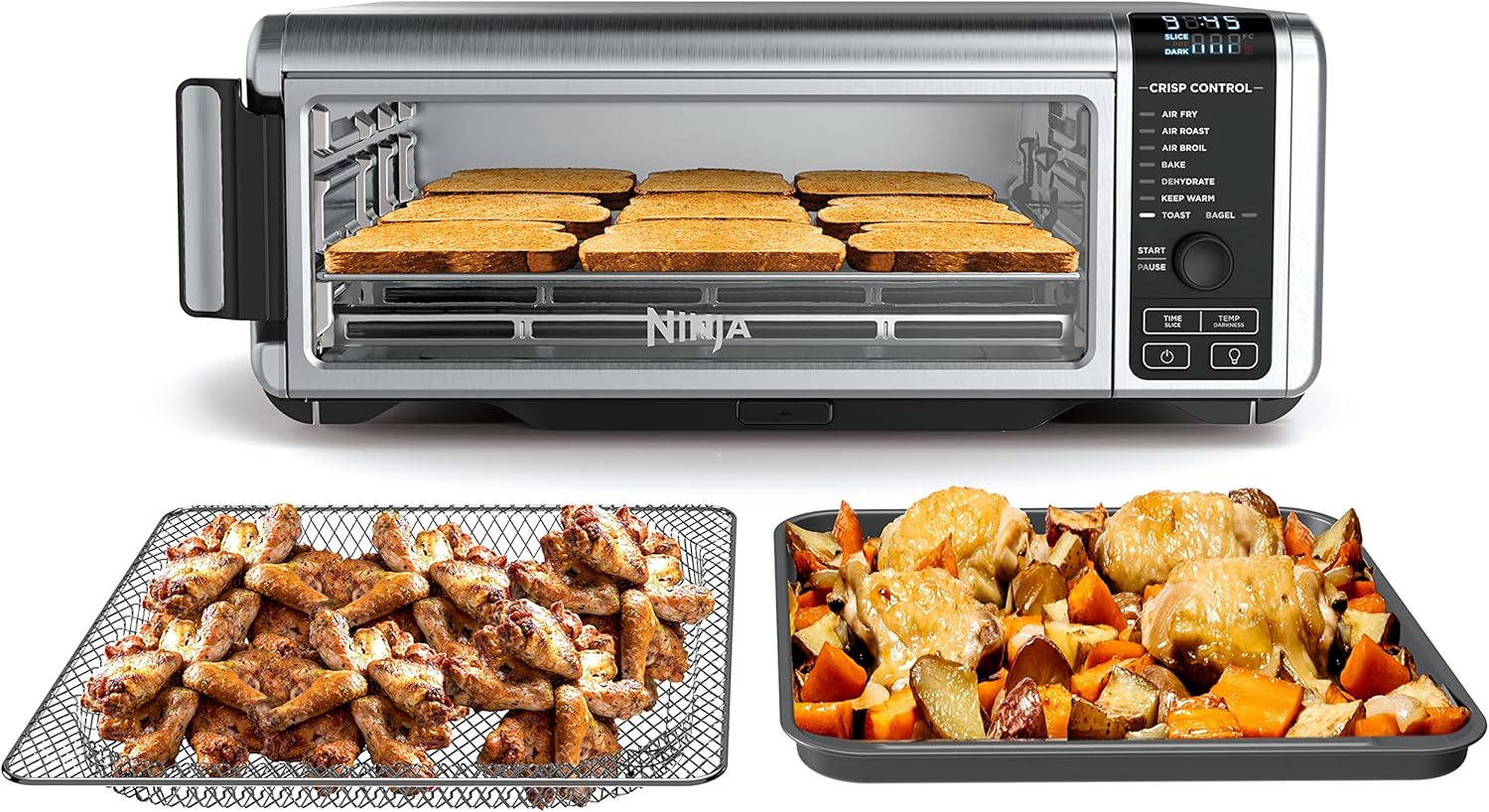 Ninja Foodi SP101 Digital Air Fry Oven - 8-in-1 with Flip-Away Storage