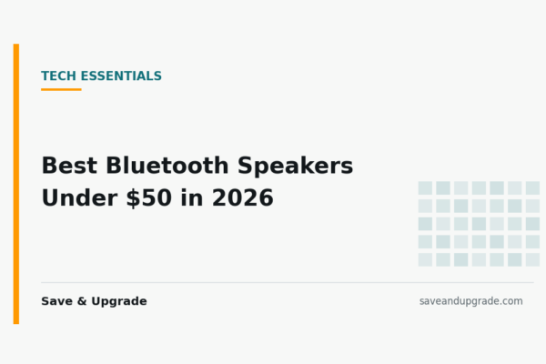 Best Bluetooth Speakers Under $50 in 2026