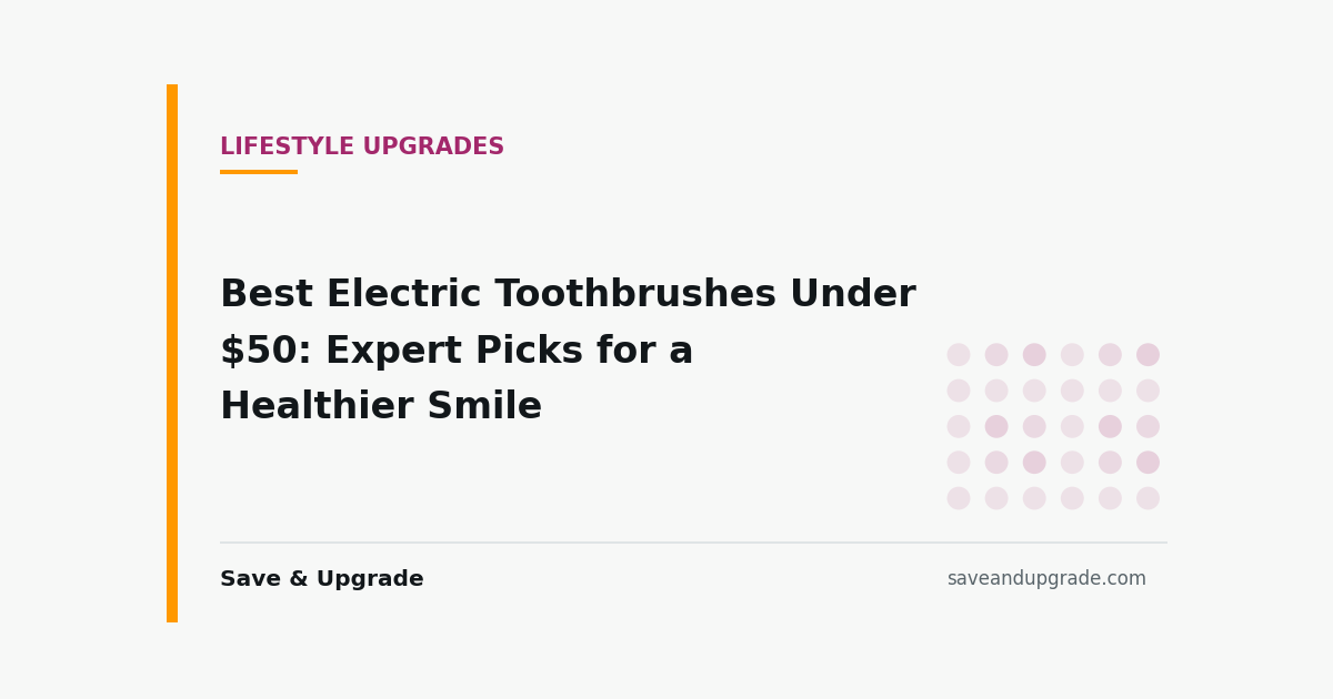 Best Electric Toothbrushes Under $50: Expert Picks for a Healthier Smile — Save & Upgrade