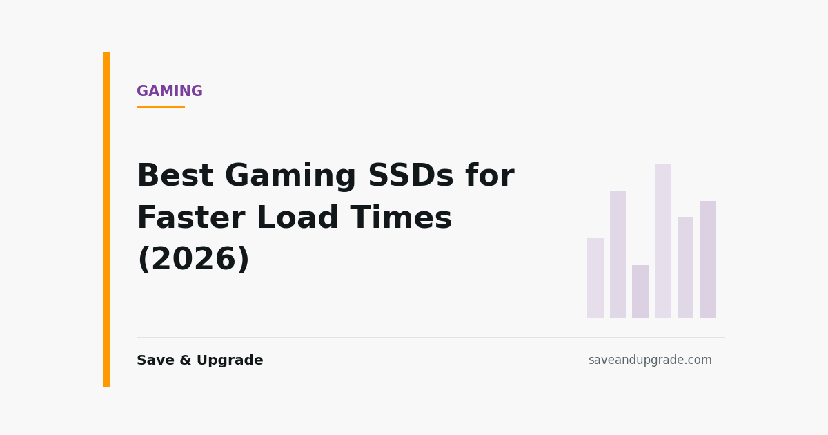 Best Gaming SSDs for Faster Load Times (2026) — Save & Upgrade