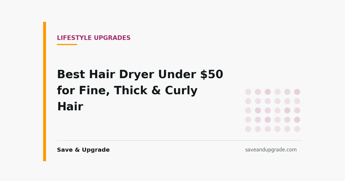 Best Hair Dryer Under $50 for Fine, Thick & Curly Hair — Save & Upgrade