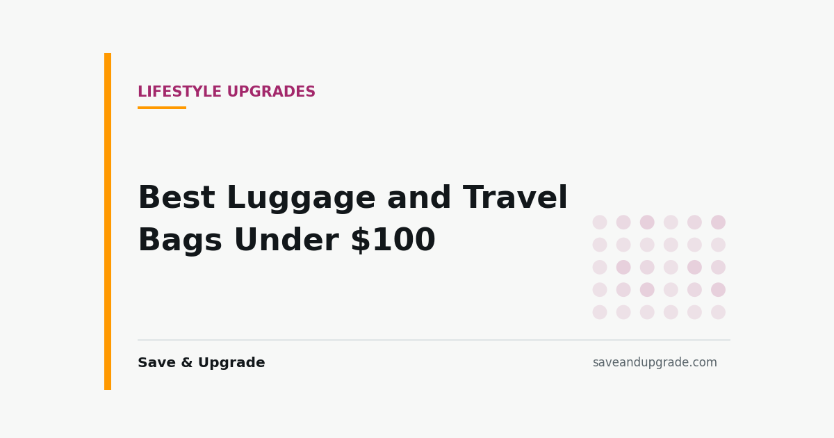 Best Luggage and Travel Bags Under $100 — Save & Upgrade